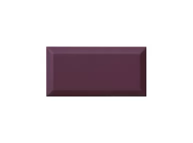 Bisel Plum Brillo 10x20 - fioletowa płytka ścienna w stylu metro