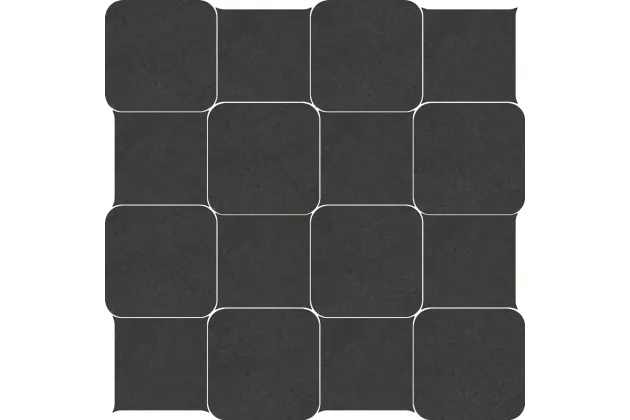 Checkers Rounded Black Night 28,6x28,6 - płytka gresowa