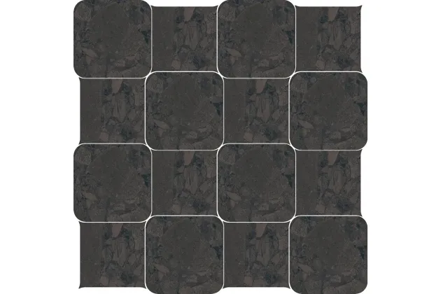 Checkers Rounded Black Space 28,6x28,6 - płytka gresowa