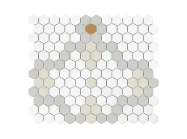 Mini Hexagon Compass Matt 30x26 - mozaika ścienna