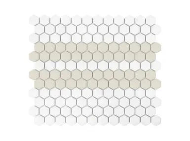 Mini Hexagon Stripe 2.C Matt 30x26 - mozaika gresowa