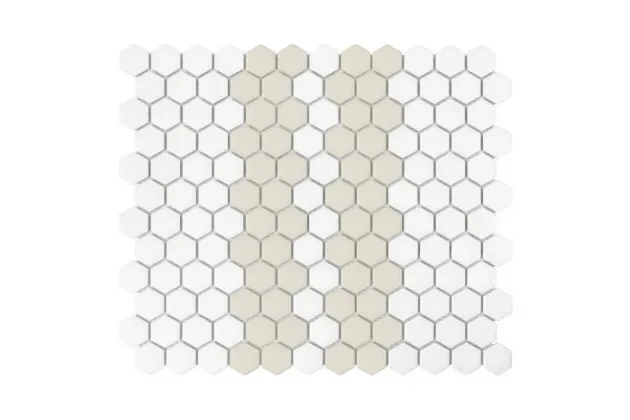 Mini Hexagon Stripe 2.1.C Matt 30x26 - mozaika gresowa