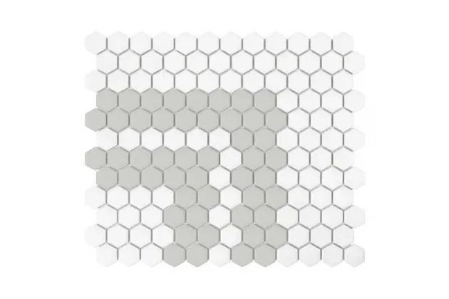 Mini Hexagon Stripe 2.2.A Matt 30x26 - mozaika gresowa