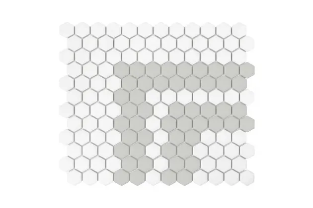 Mini Hexagon Stripe 2.3.A Matt 30x26 - mozaika gresowa