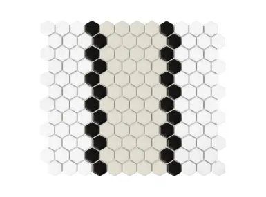 Mini Hexagon Stripe 3.1.B Matt 30x26 - mozaika gresowa