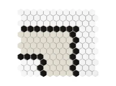 Mini Hexagon Stripe 3.2.B Matt 30x26 - mozaika gresowa